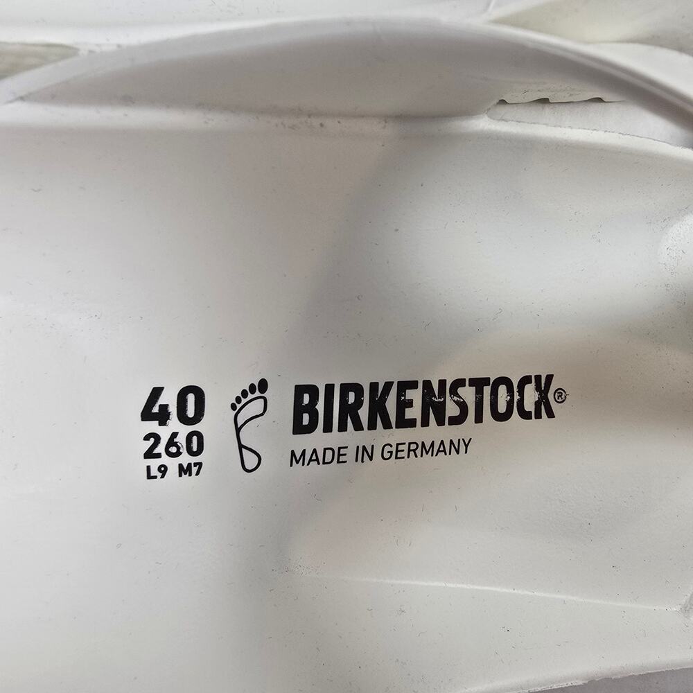 Birkenstock Gizeh EVA Sandals Size 40/L9/M7 White Slip On Thong Regular Fit - Picture 2 of 3
